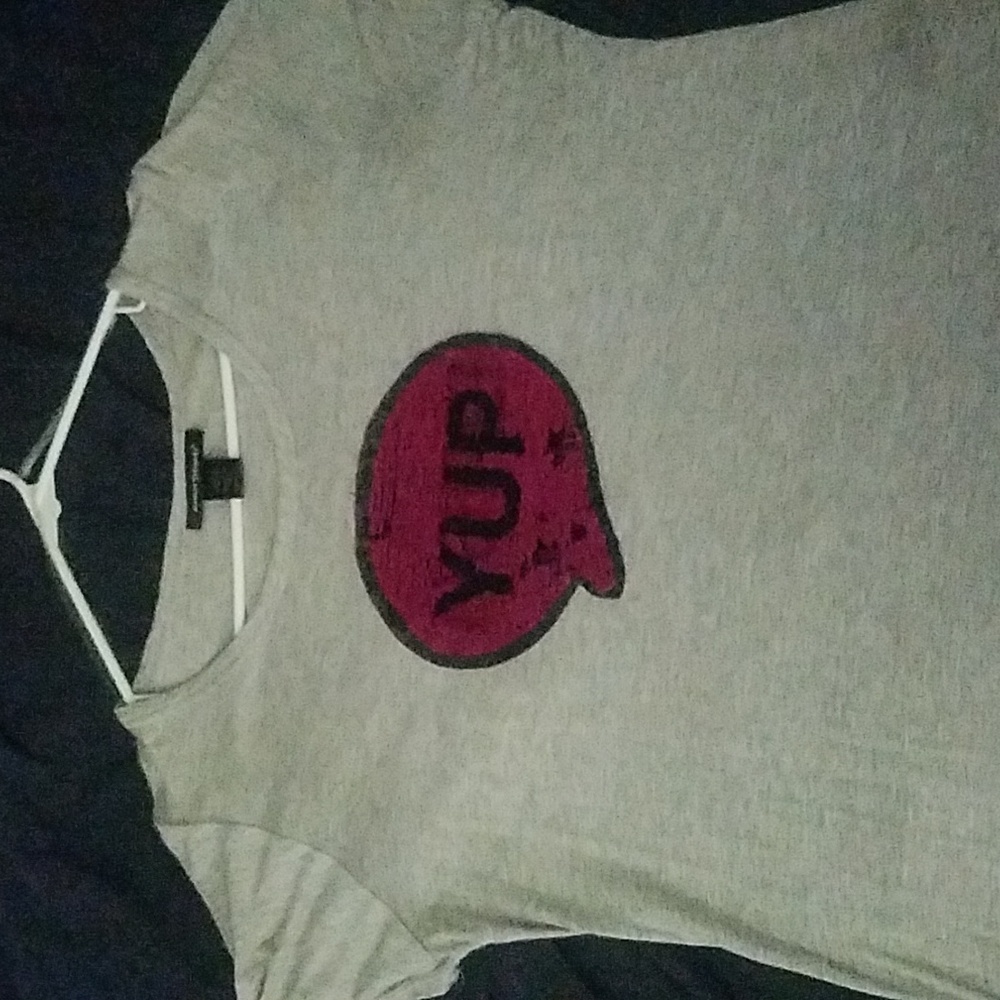 Ashley Stewart tshirt light gray size 14/16